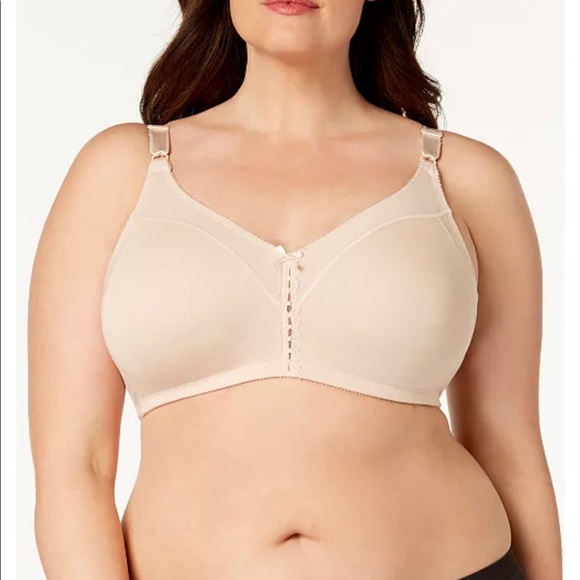 NWOT Bali Double Support  cotton wireless bra #3036 - Picture 2 of 8